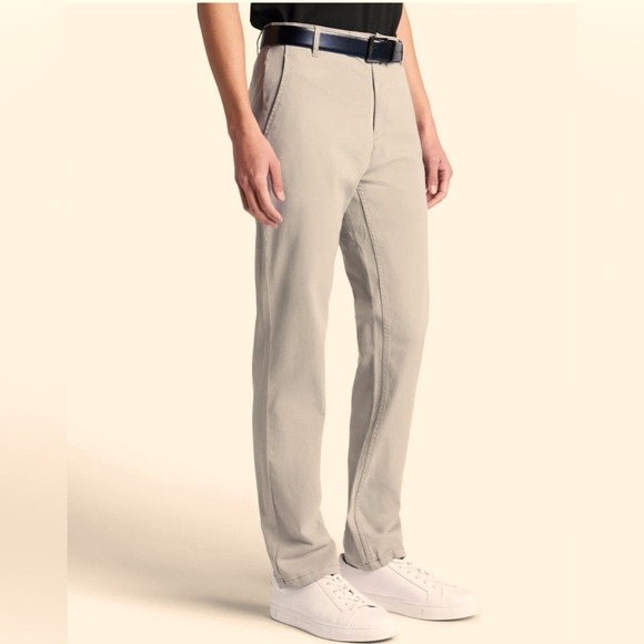 Kenneth Cole Golf Moisture Wicking UPF50 Stretch W38 L30 Stone‎ Chinos Pants EUC - Picture 1 of 10